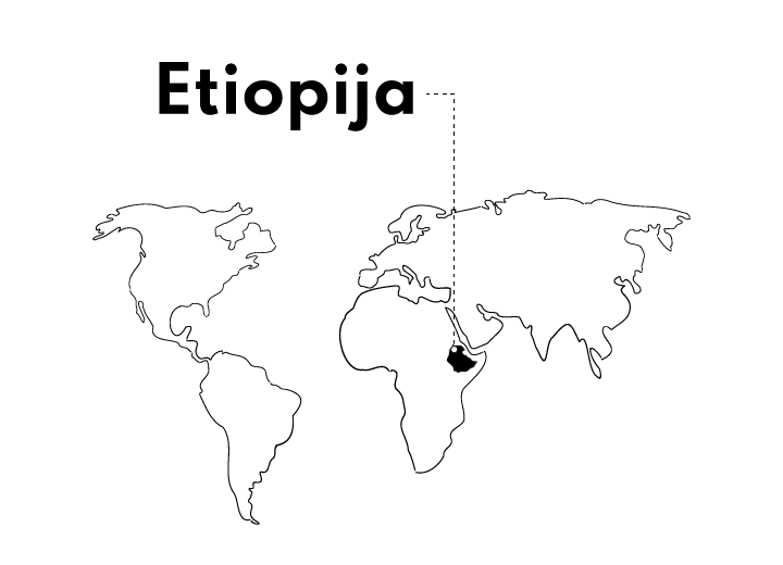 Peru kavos kilmės žemėlapis